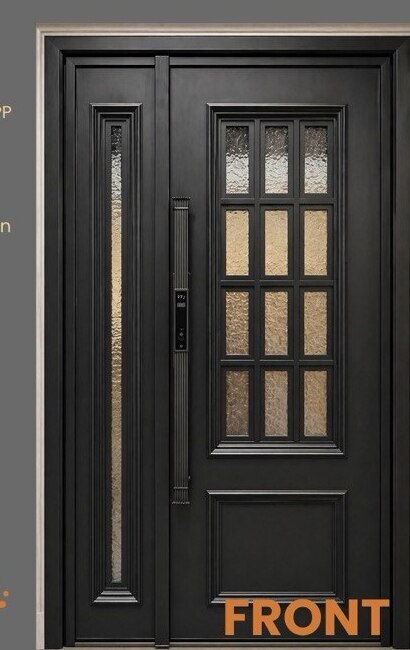 Cast aluminium DoorBot door